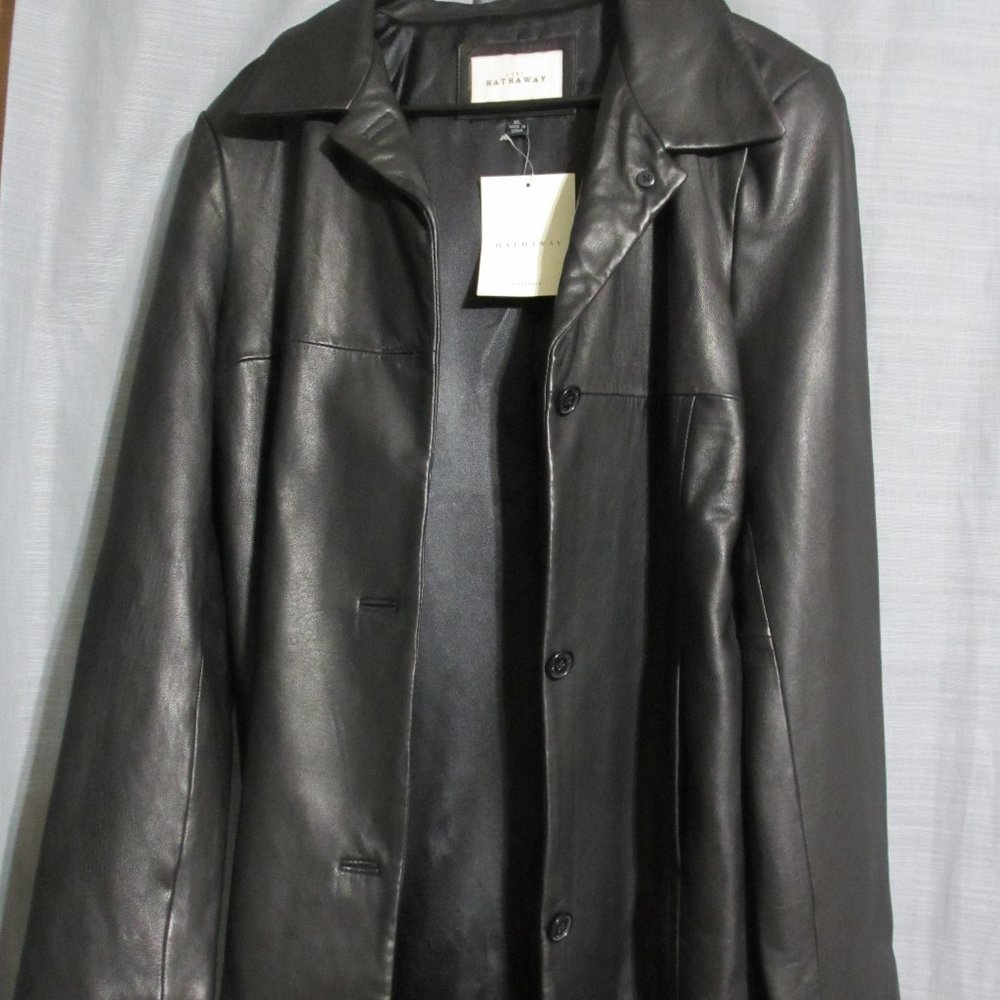 XL Lady Hathaway Black Leather Jacket